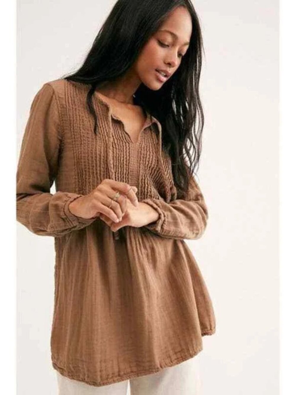 CP Shades x Free People Tuck Tunic in Coriander Size XS NWT
